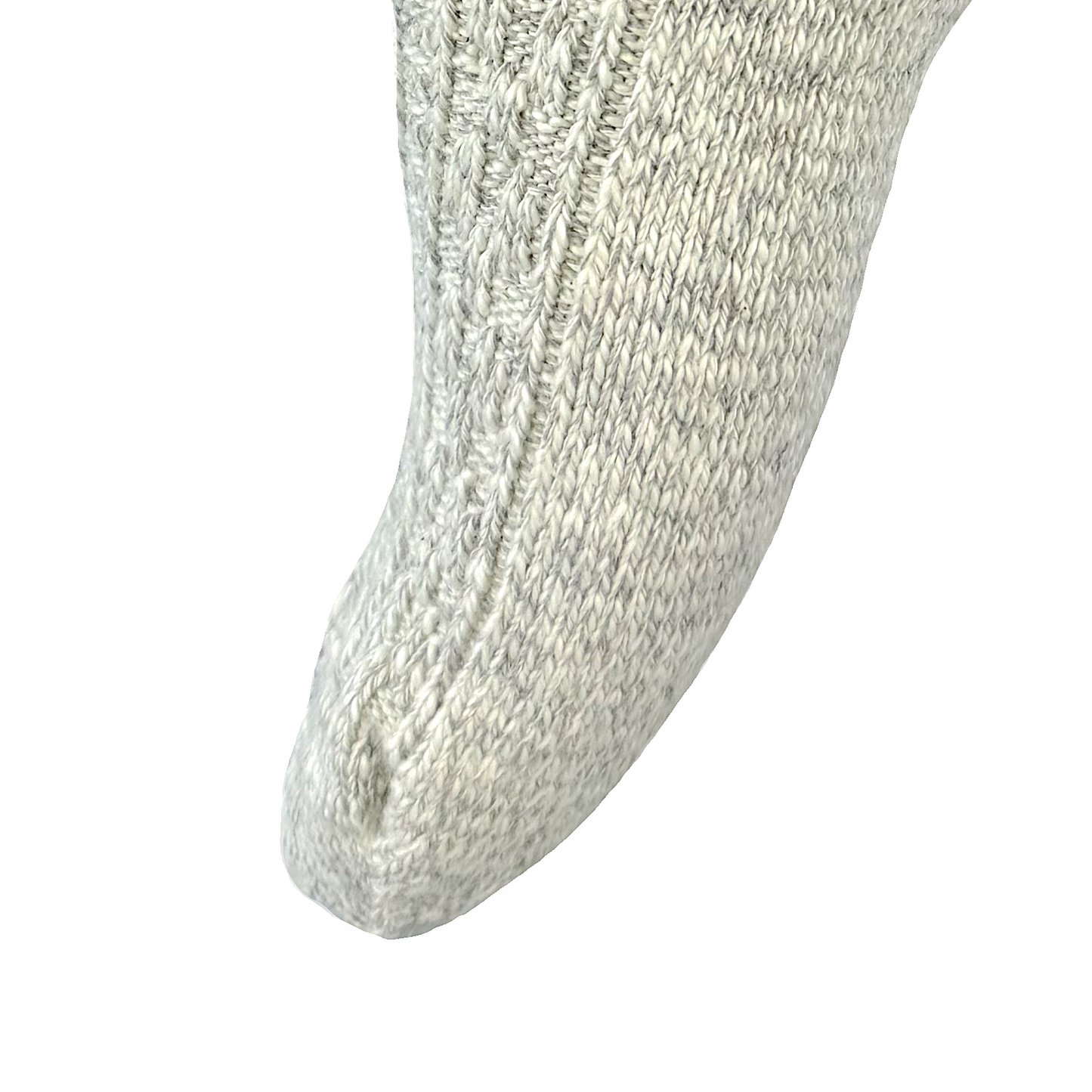 Damen und Herren Trachtensocken im modernen Landhaus-Stil mit Hirschhornknopf– handgekettelte Naht – (grau)