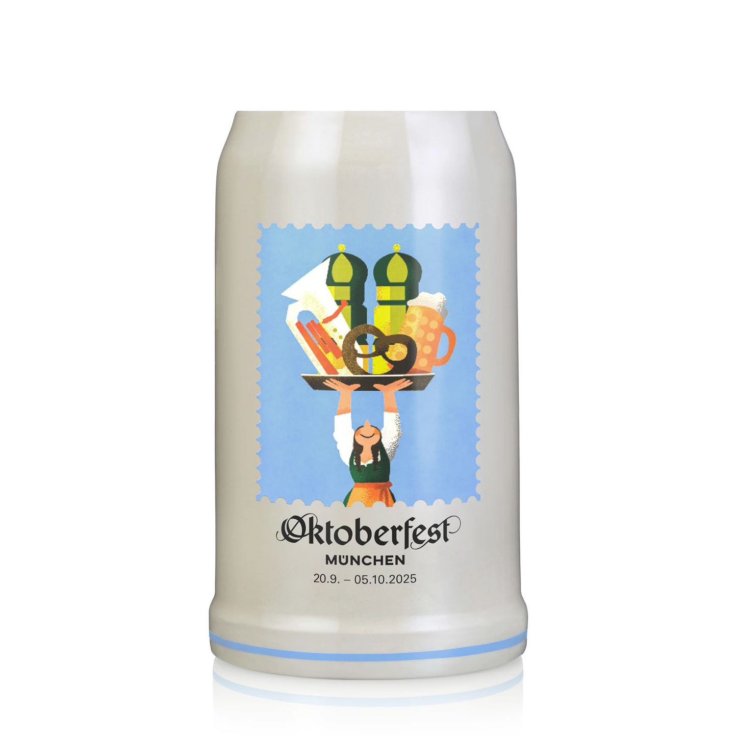 offizieller Oktoberfest Krug 2025 der Stadt München - Sammlerstück